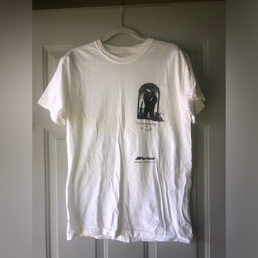 Post Malone Posty Co. Hollywood’s Bleeding 2019 concert tee size S